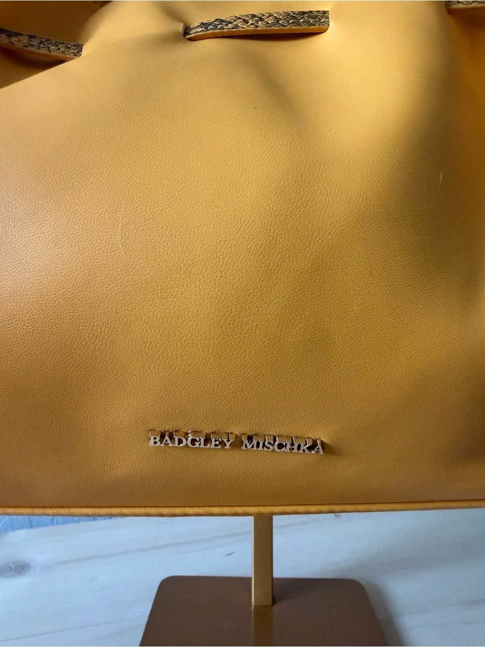 Badgley Mischka Mustard Yellow Shoulder Bag